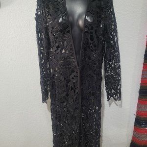 Brand new Alexia Admore Lace Duster Kimono cardigan black cover up